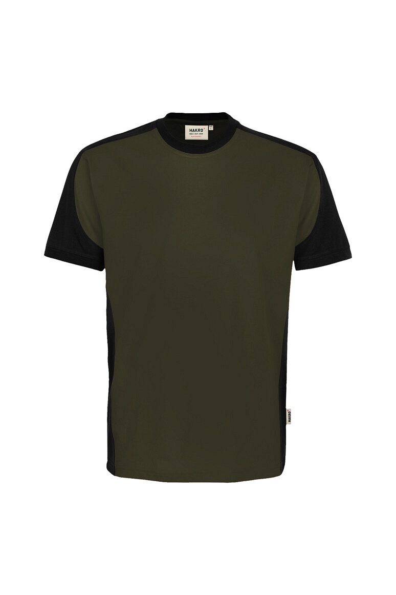 HAKRO 590 Contrast MIKRALINAR® ECO in Olive/Schwarz, Größe 6XL