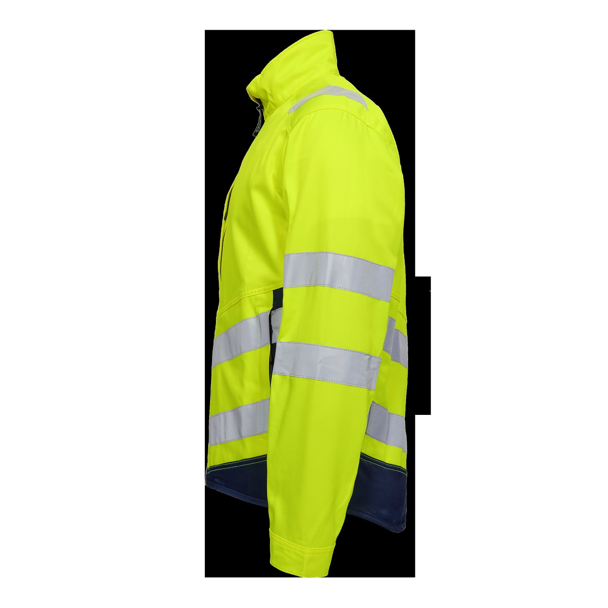 ENGEL Safety Light Arbeitsjacke in Gelb/Blue Ink, Größe XS