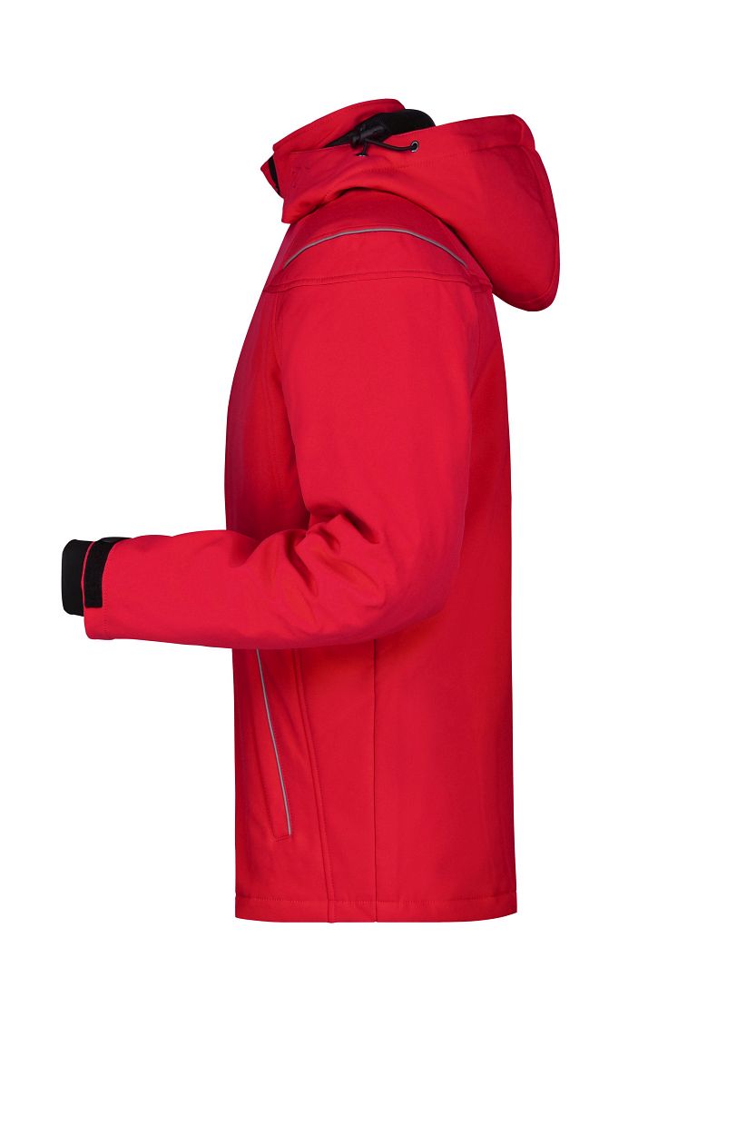 Men’s Winter Softshell Jacket "JN1000" in Red, Größe 3XL - Daiber