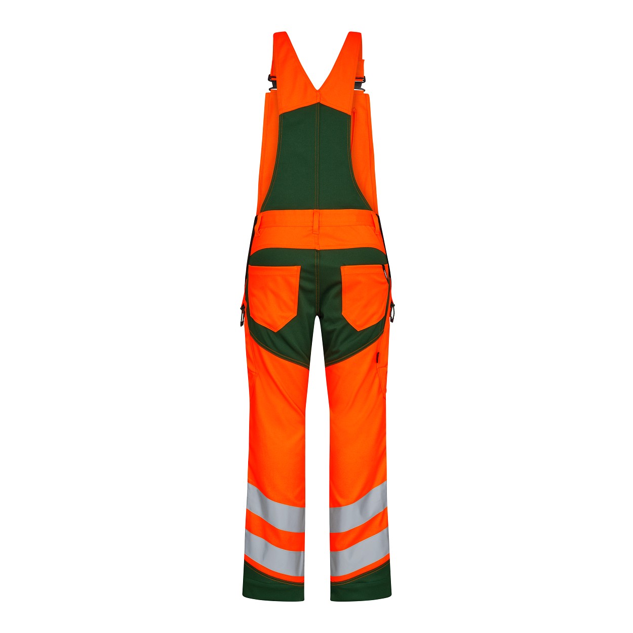 ENGEL Safety Latzhose in Orange/Grün, Größe 36