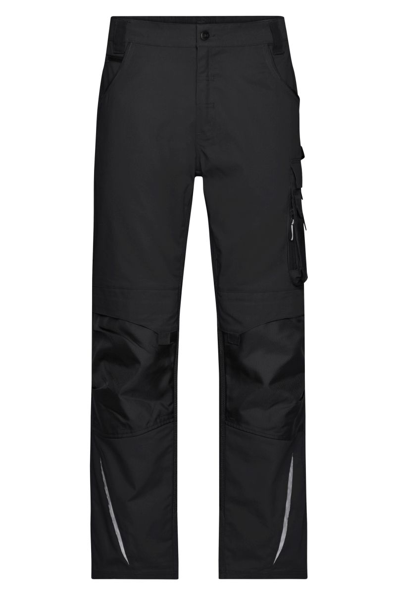 JN1861 Winter Workwear Hose - STRONG - in Black / Black, Größe 52 von James & Nicholson