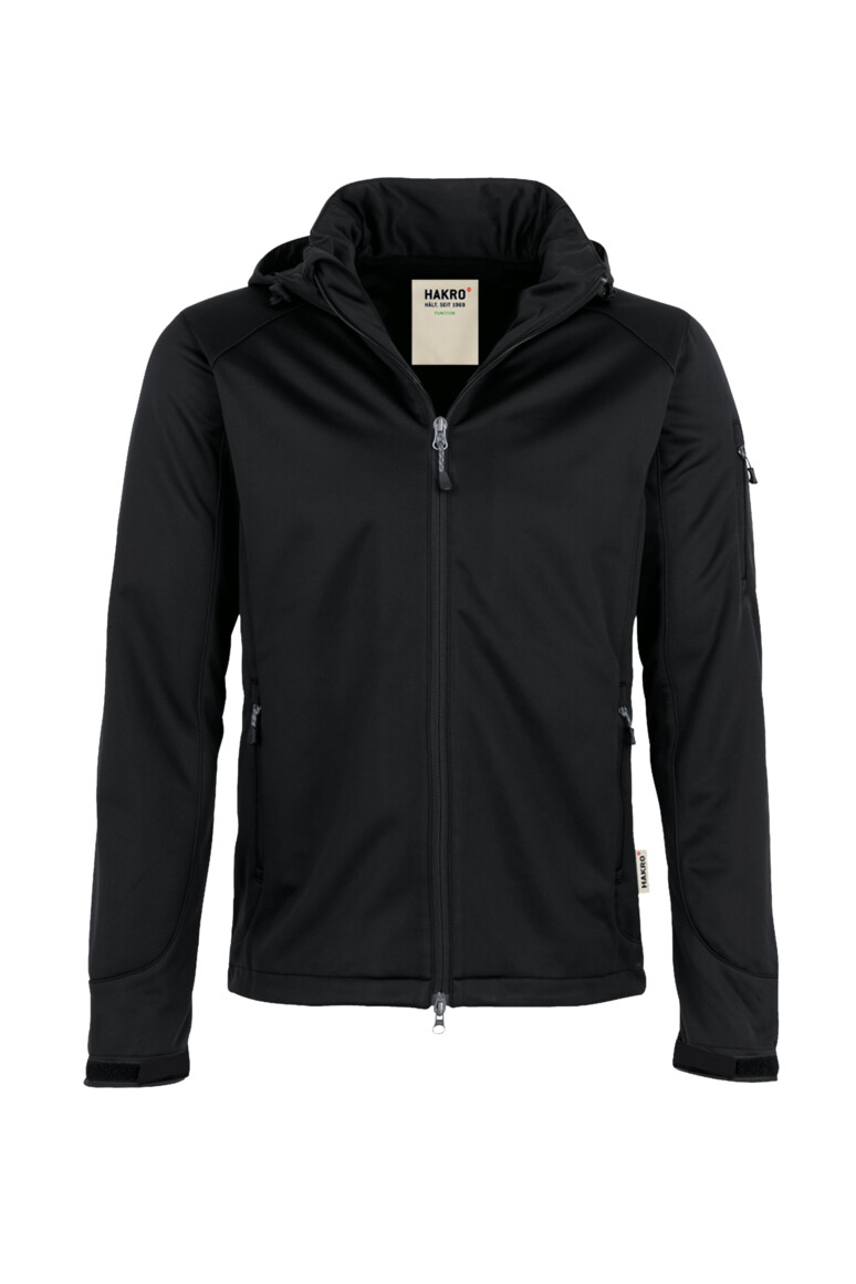 HAKRO 848 Softshelljacke Ontario in Schwarz, Größe 6XL