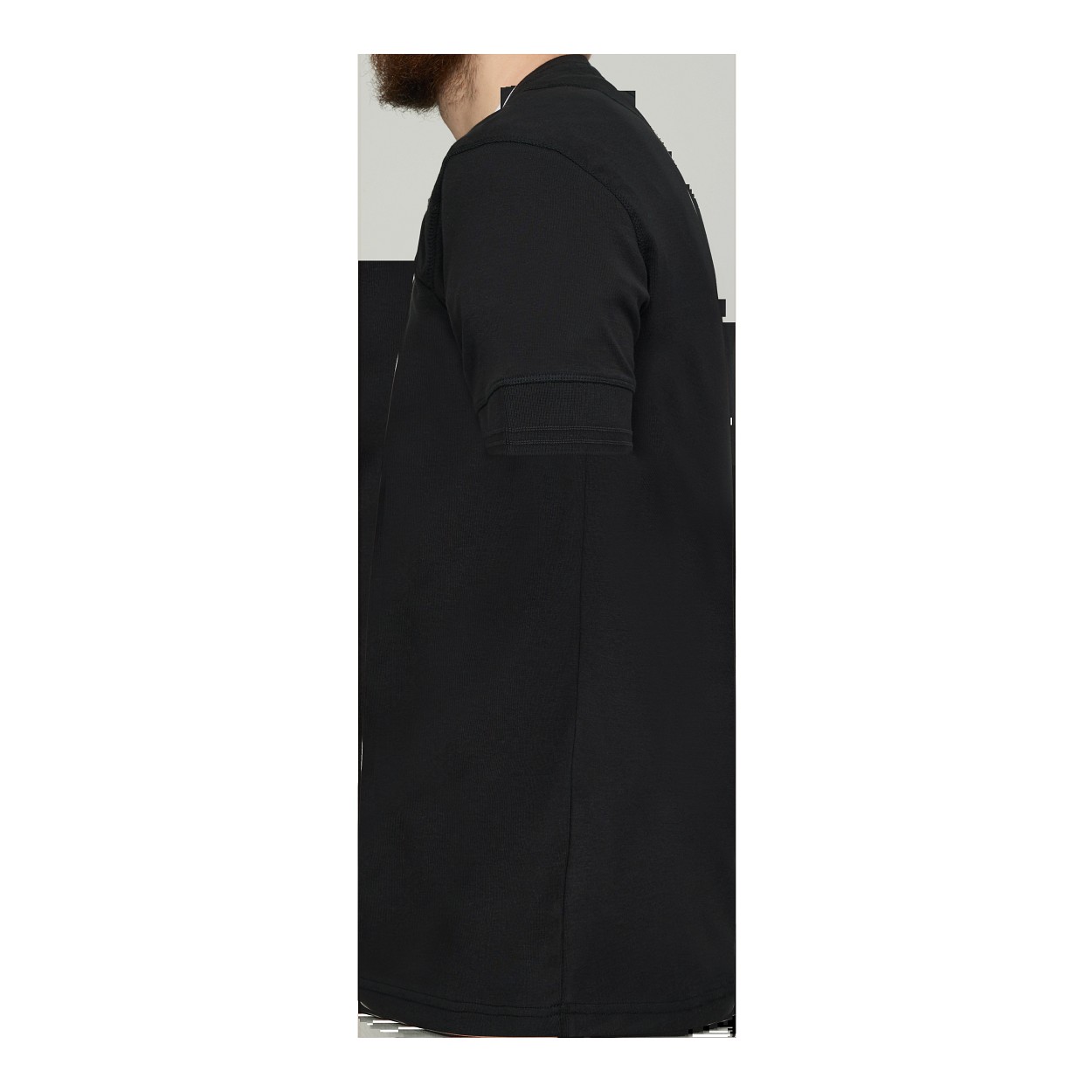 ENGEL Extend Grandad T-Shirt in Schwarz, Größe 2XL