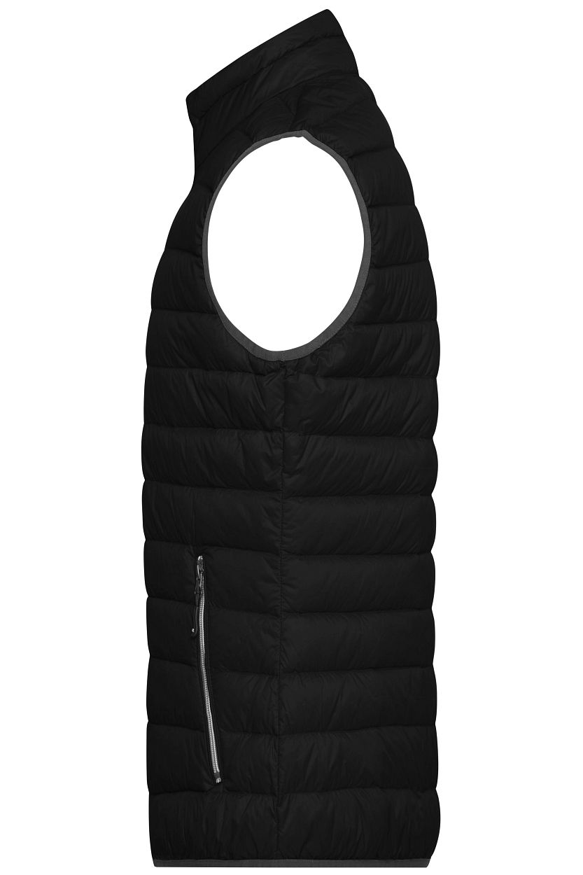 Men's Down Vest "JN1138" in Black/Silver, Größe 3XL - Daiber