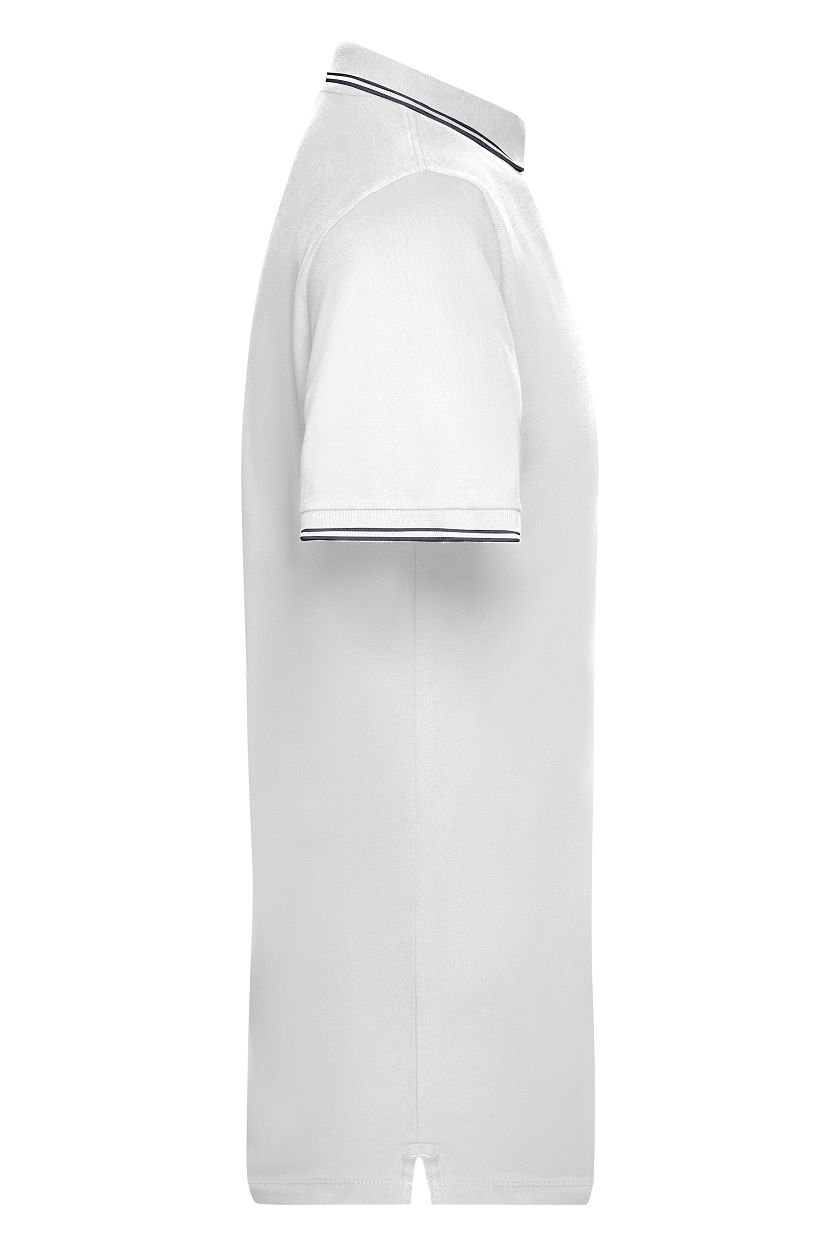 Men's Polo "JN986" in White/Navy, Größe 3XL - Daiber