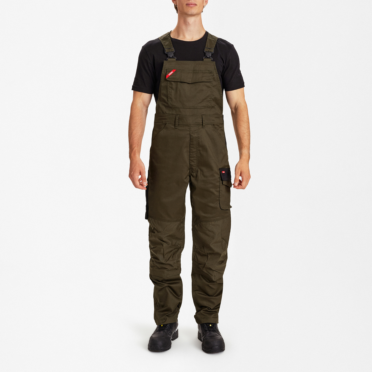 ENGEL Galaxy Latzhose mit Stretch in Forest Green/Schwarz, Größe 106