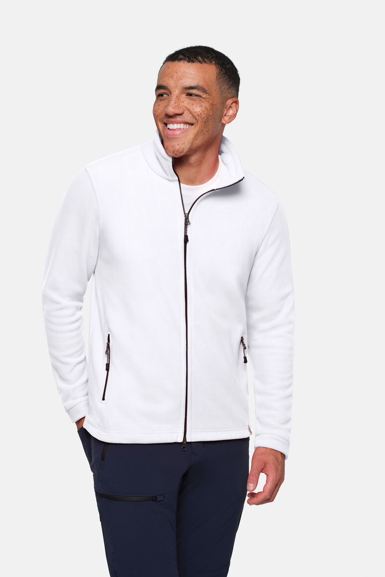 HAKRO 846 Fleecejacke ECO GRS in Weiß, Größe XL HAKRO 846 Fleecejacke ECO GRS in Weiß, Größe XL