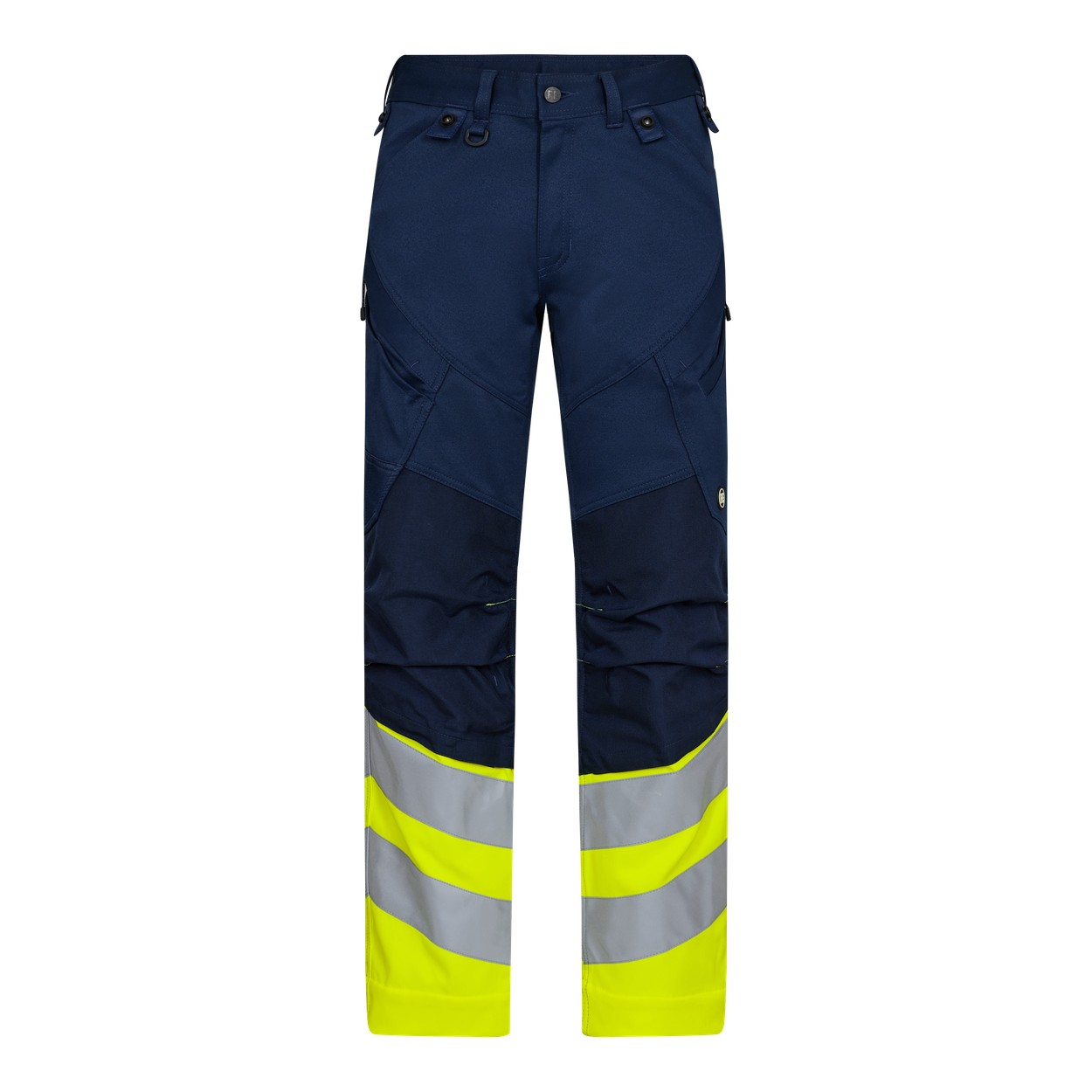 ENGEL Safety Arbeitshose mit 2-Wege-Stretch in Blue Ink/Gelb, Größe 26