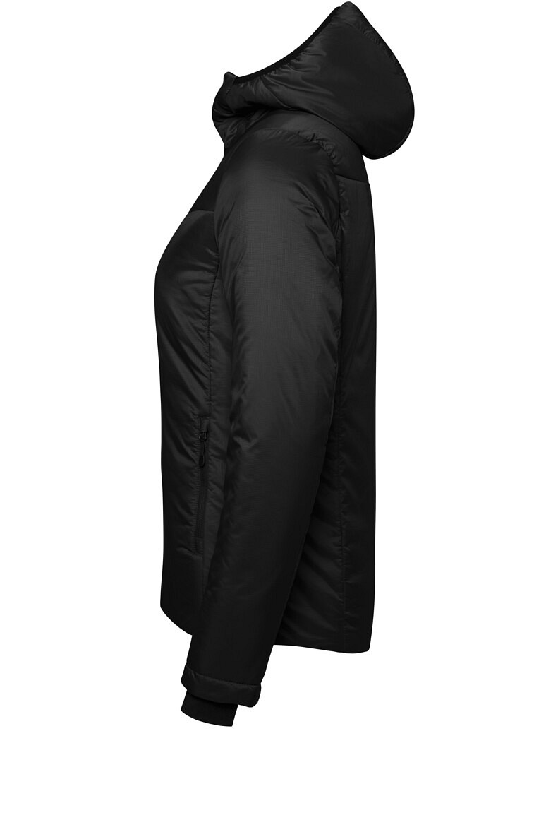 HAKRO 289 Damen Kapuzen Thermo Loftjacke in schwarz, Größe 3XL