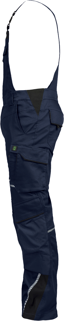 Latzhose FLEXL30 Flex Line in Marine/Schwarz, Gr. 72 von Leibwächter