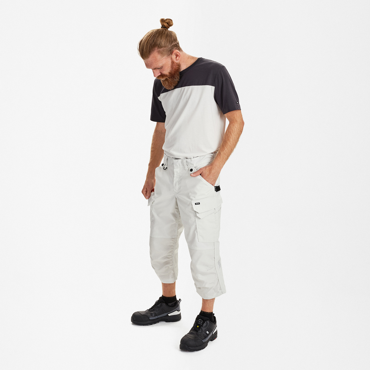 ENGEL Entire 3/4-Hose mit Stretch in Bone White, Größe 54