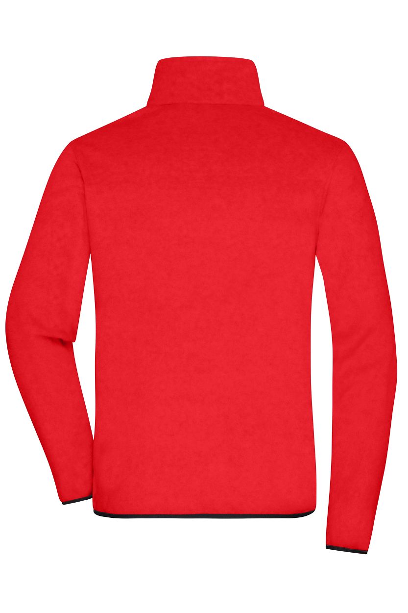 Men's Fleece Jacket GRS "JN1312" in Red/Black, Größe 3XL - Daiber