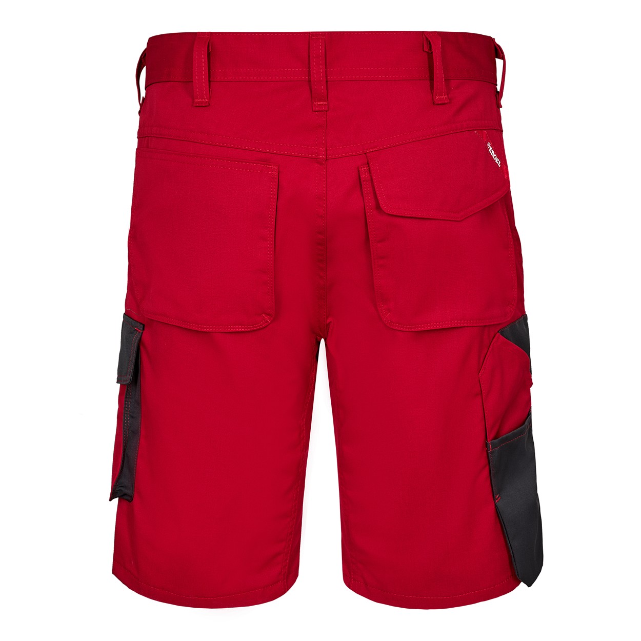 ENGEL Galaxy Light Arbeitsshorts in Tomato Red/Anthrazit Grau, Größe 54