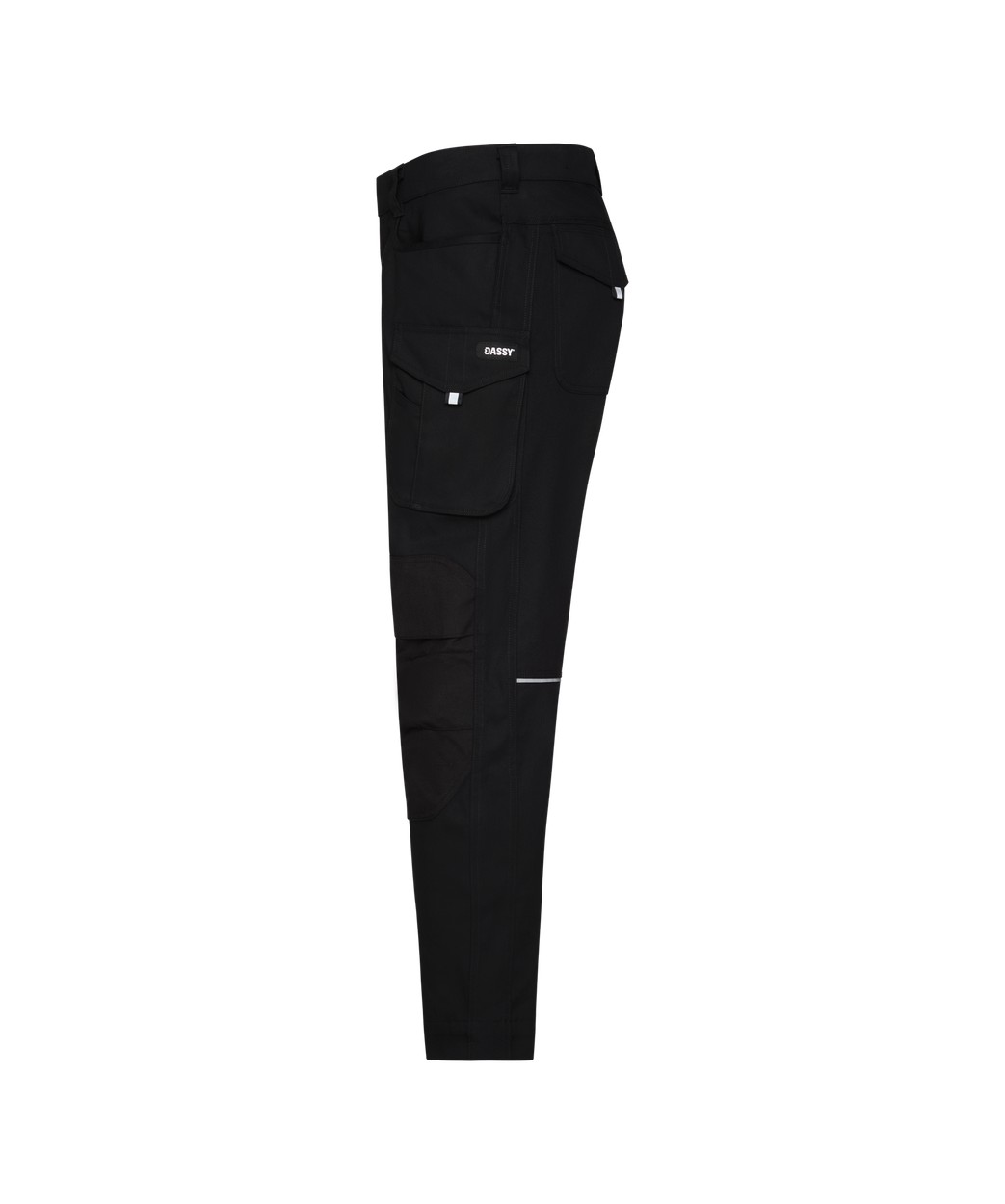 Arbeitshose mit Kniepolstertaschen "DASSY® Ponti" in SCHWARZ, Größe 60 - langer Schritt PESCOPOS41