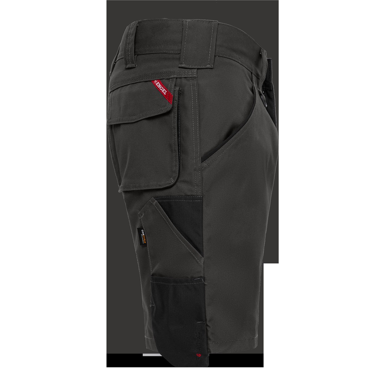 ENGEL Galaxy Arbeitsshorts in Anthrazitgrau/Schwarz, Größe 54