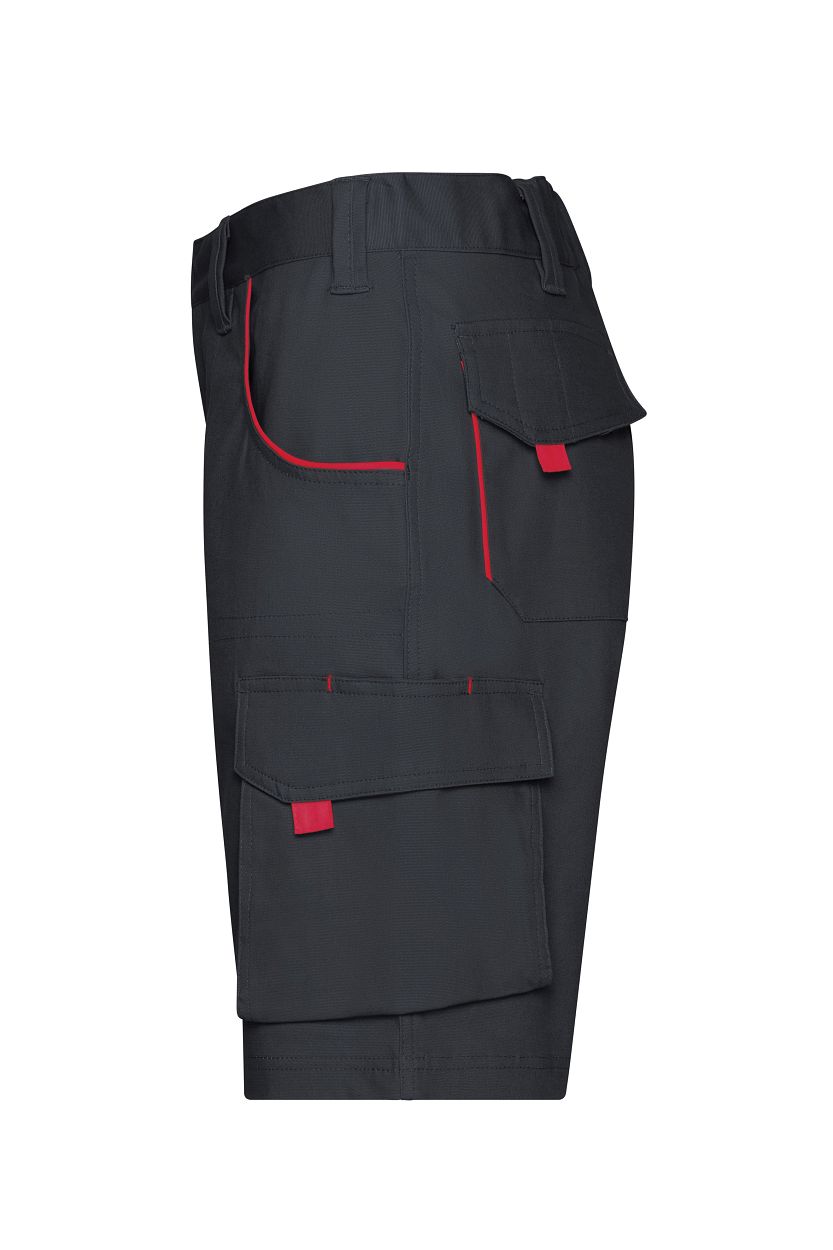 Workwear Bermudas - COLOR - "JN872" in Carbon/Red, Größe 62 - Daiber