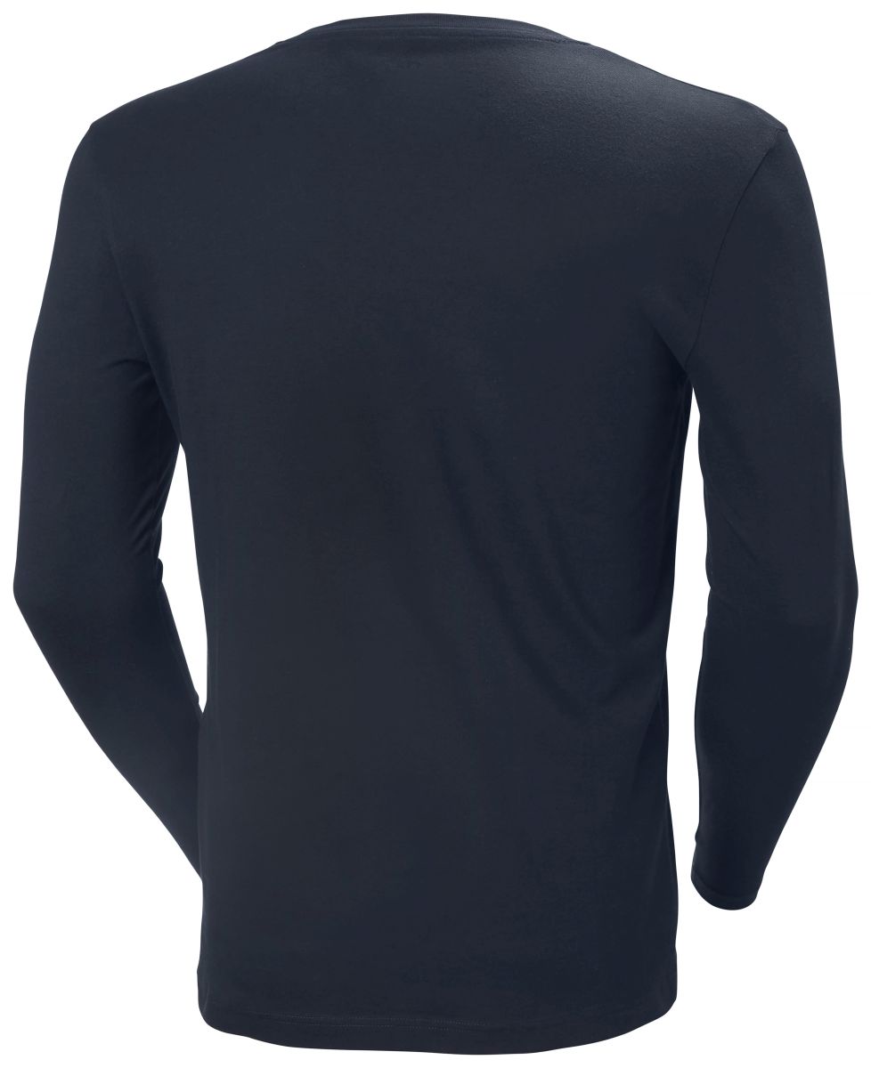 Langarmshirt Logo in Navy, Gr. 4XL von Helly Hansen Workwear