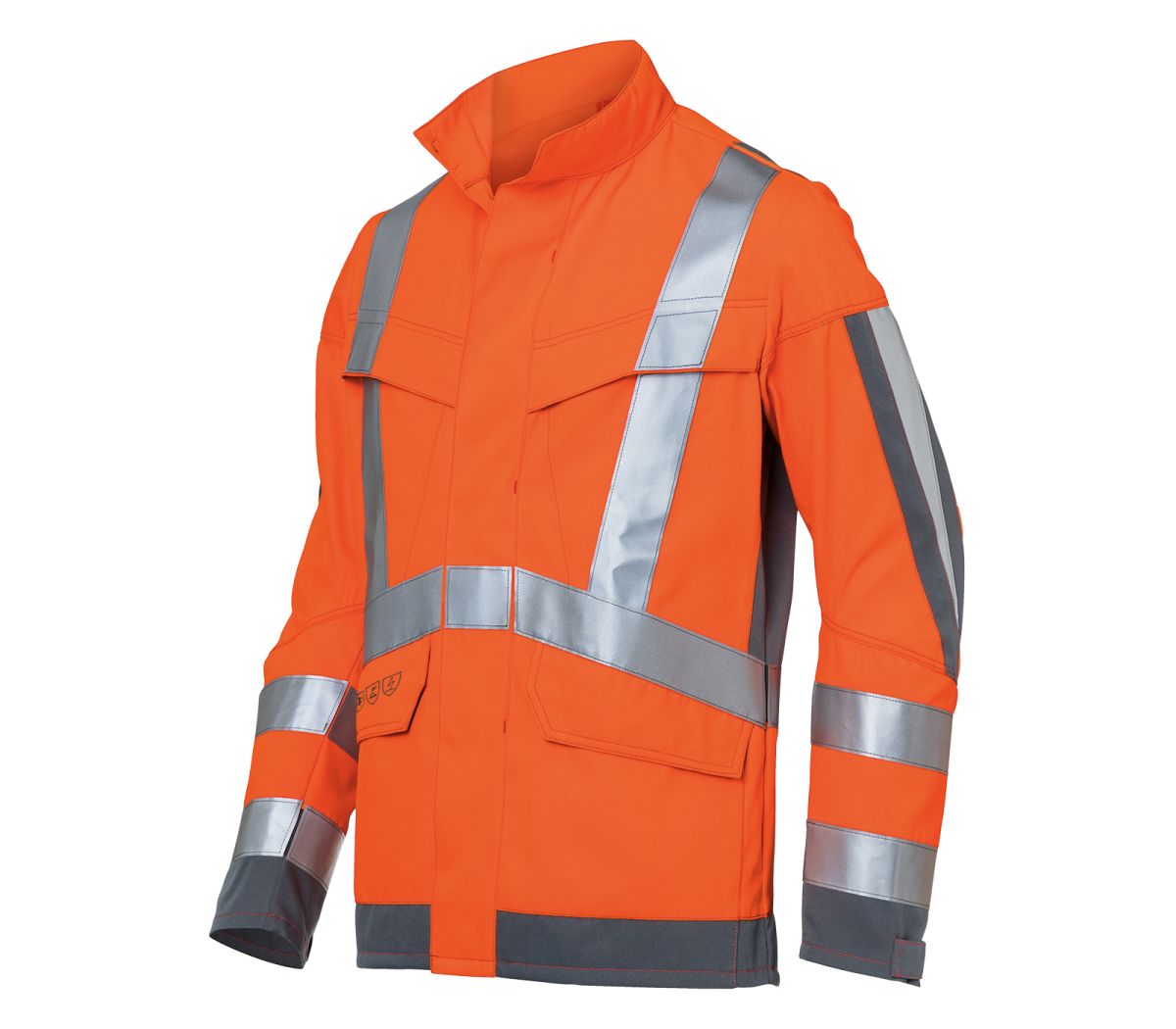 KÜBLER PROTECTIQ HIGH VIS Jacke ARC2 PSA 3 in Warnorange / Anthrazit, Größe 30