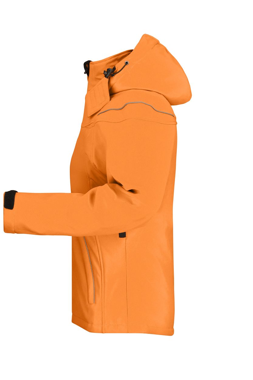 Ladies' Winter Softshell Jacket "JN1001" in Orange, Größe 2XL - Daiber