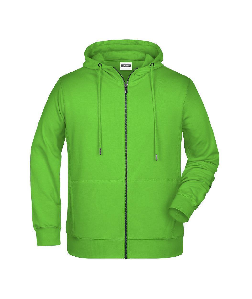 Men's Zip Hoody OCS Blended & RCS "8026" in Lime-Green, Größe 5XL - Daiber
