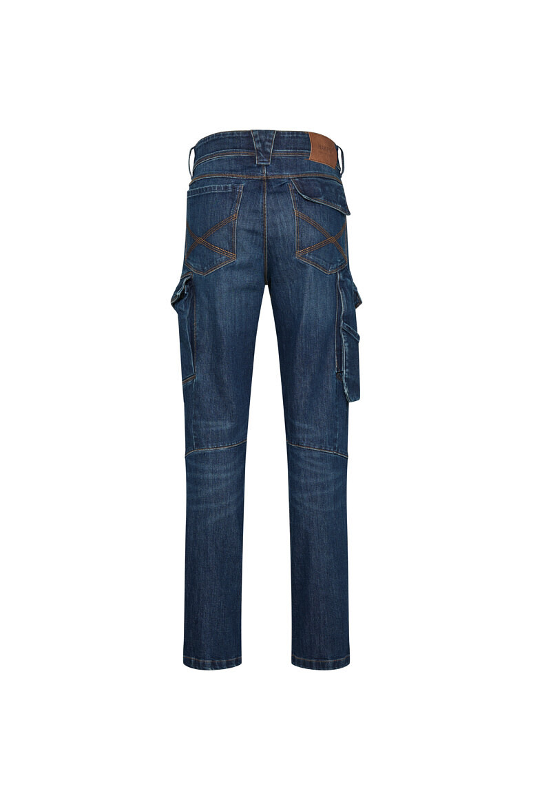 HAKRO 734S Worker Jeanshose Dyneema® X Stretch ECO "kurz" in indigo, Größe 6XL