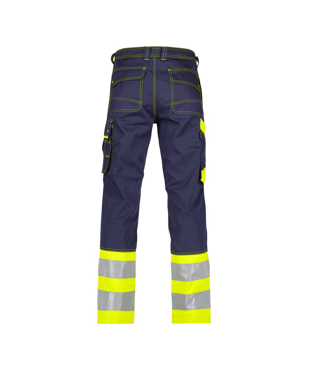 Warnschutzhose "DASSY® Phoenix" in DUNKELBLAU/NEONGELB, Größe 58 - langer Schritt PESCO64
