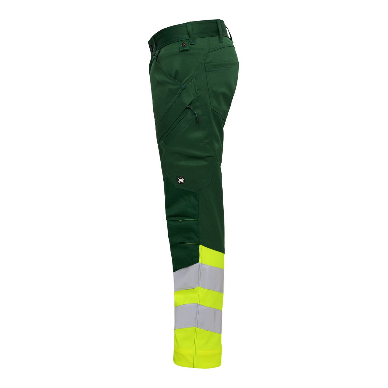 ENGEL Safety Arbeitshose mit 2-Wege-Stretch in Green/Hivis yellow, Größe 26