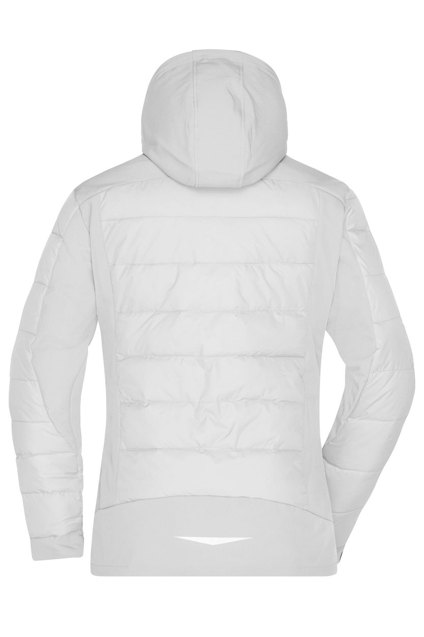 Ladies' Outdoor Hybrid Jacket "JN1049" in White, Größe 2XL - Daiber