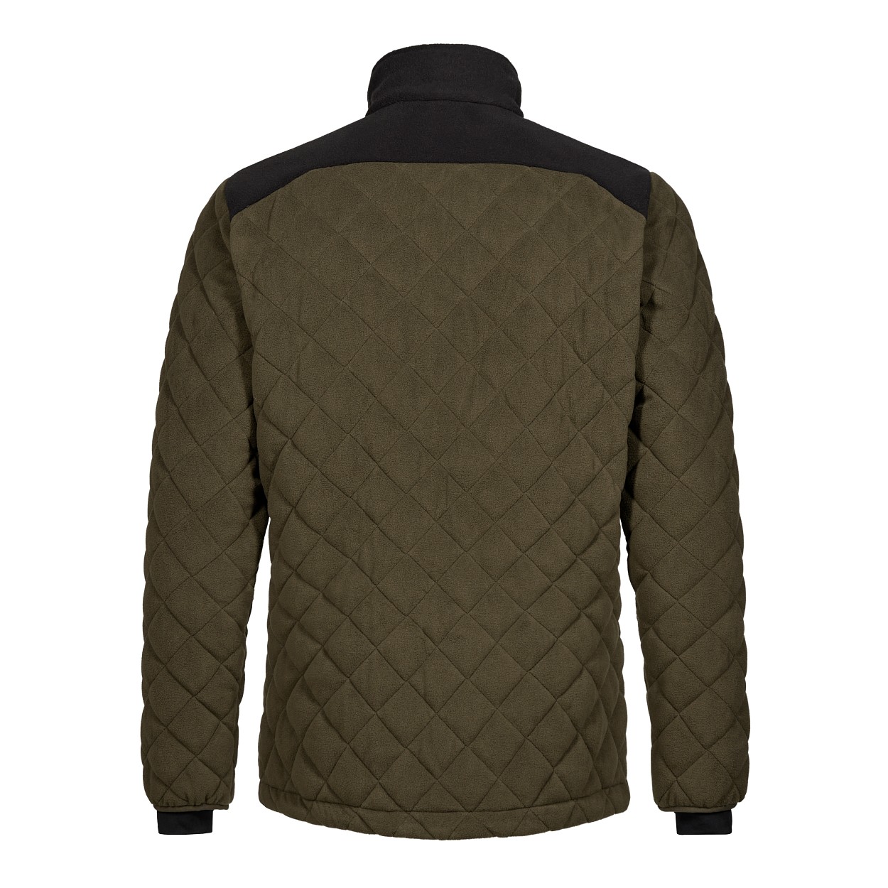 ENGEL Entire Gestepptes-Fleecejacke in Forest Green/Schwarz, Größe XS