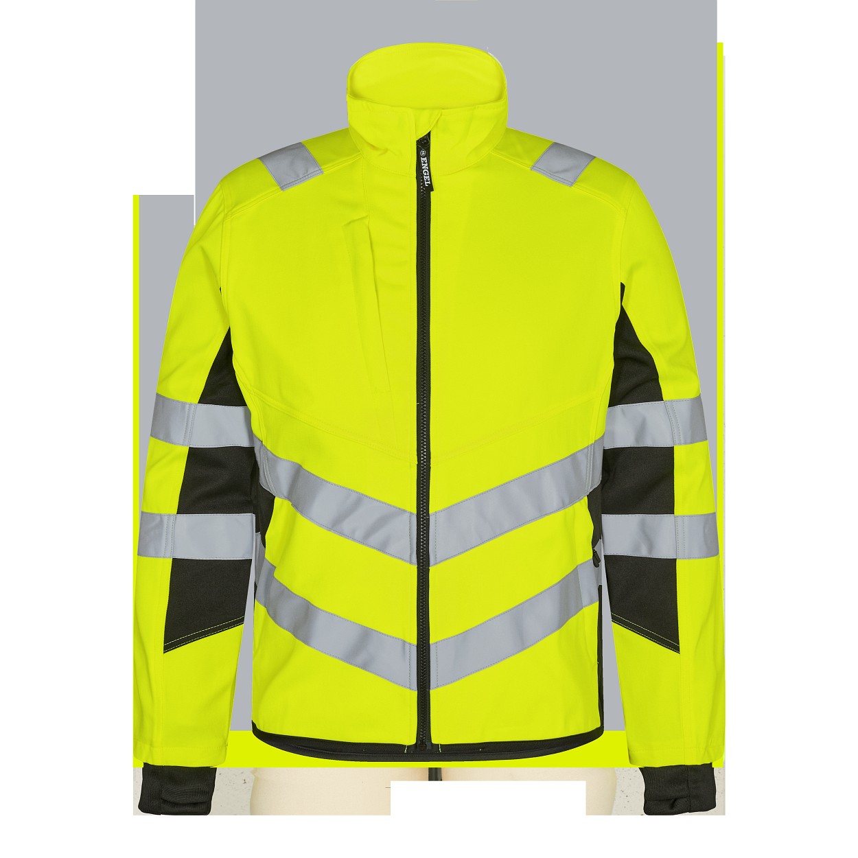 ENGEL Safety Arbeitsjacke mit 2-Wege-Stretch in Gelb/Schwarz, Größe XS