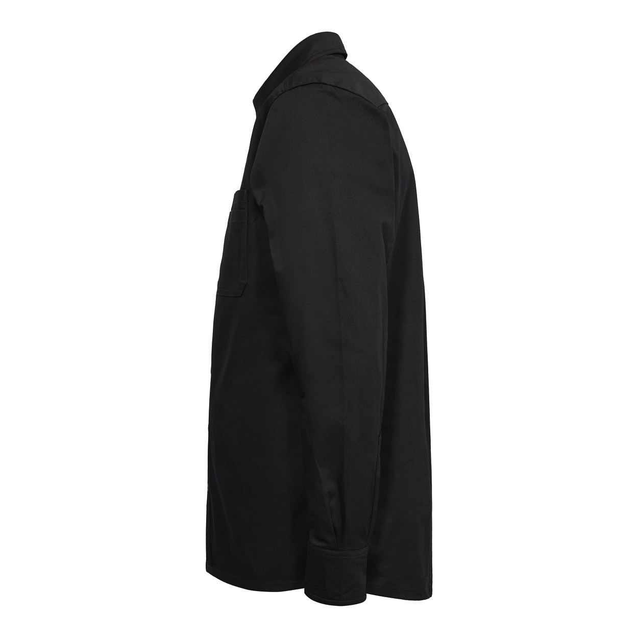 ENGEL Extend Baumwolle Langarm-Hemd in Schwarz, Größe XS