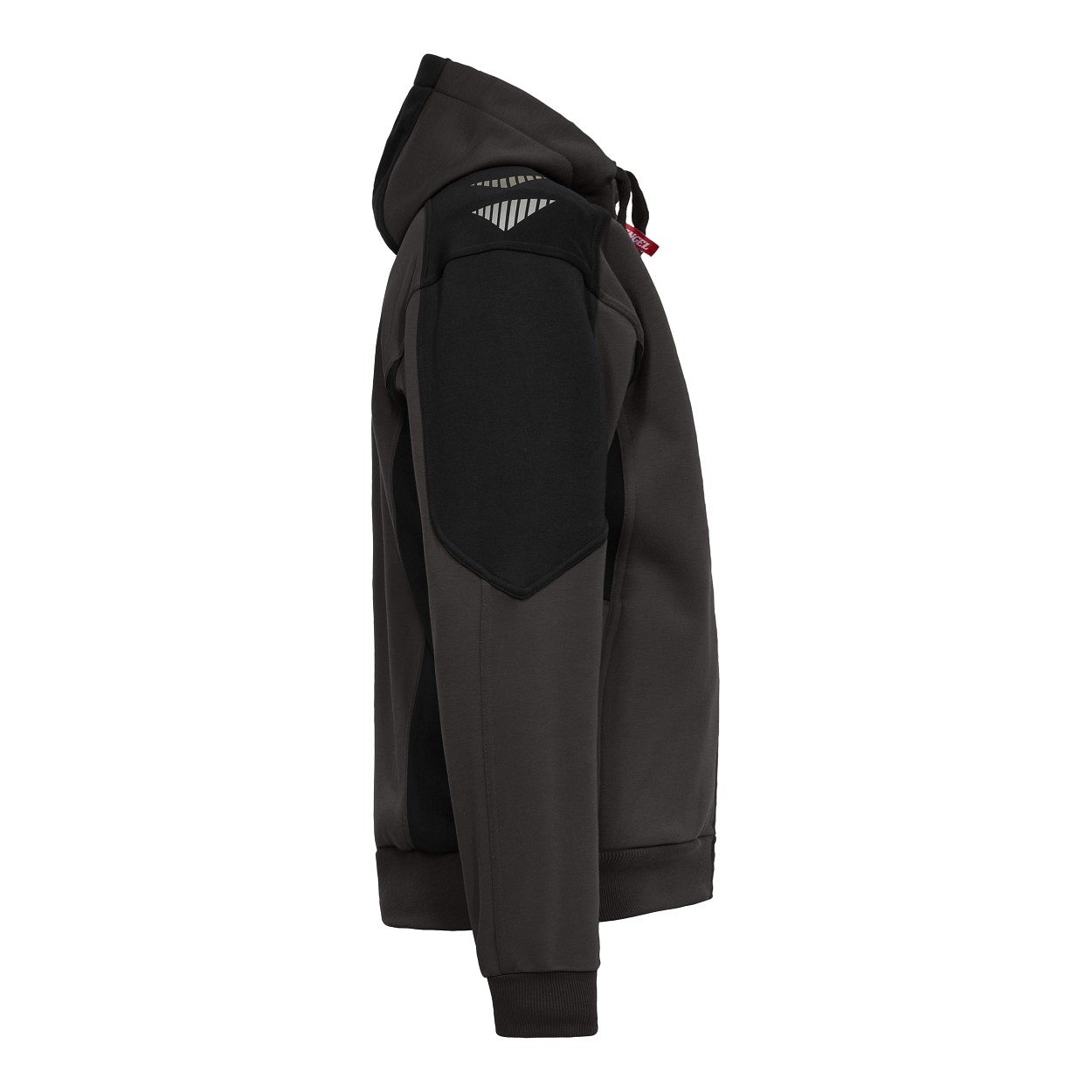 ENGEL Galaxy Sweatcardigan mit Kapuze in Anthrazitgrau/Schwarz, Größe XS