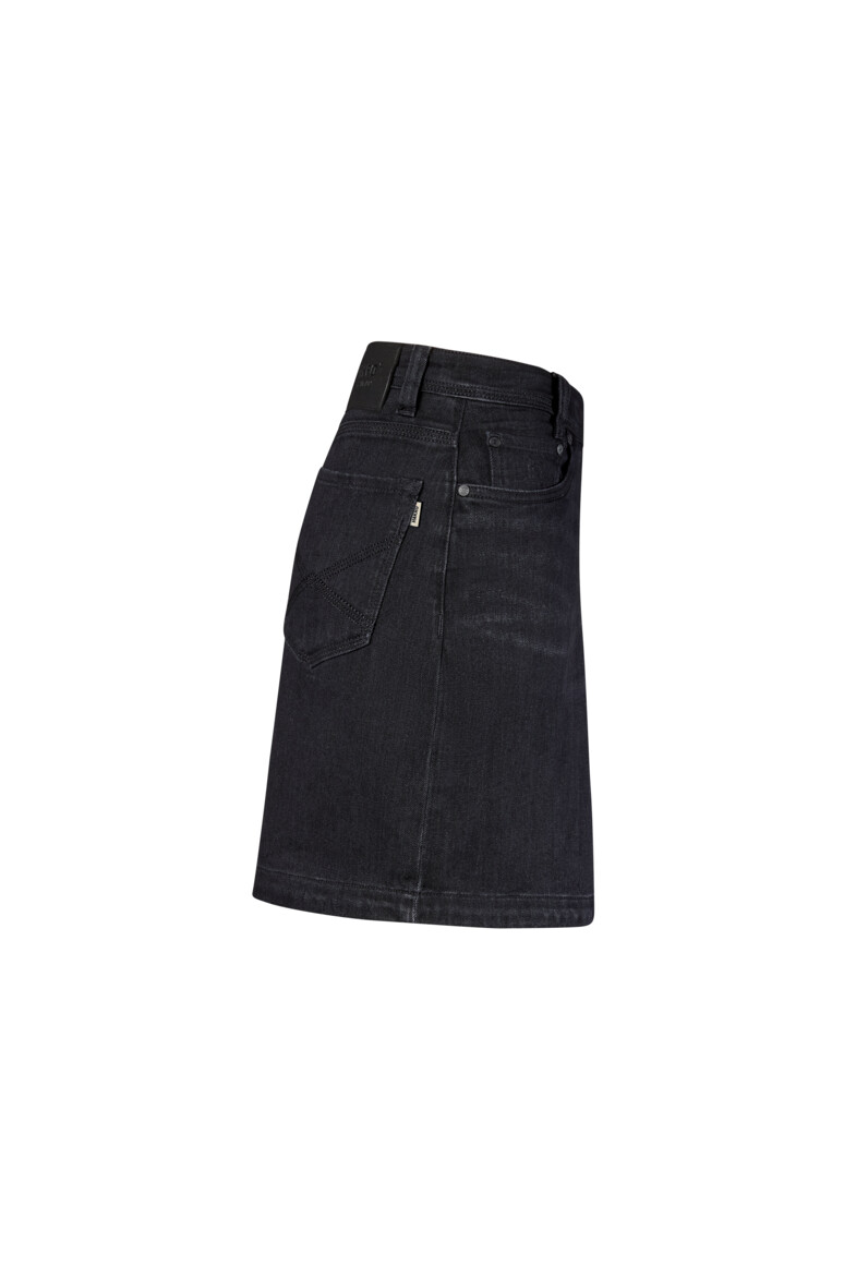HAKRO 732 DAMEN 5-POCKET-JEANSSKORT X-STRETCH ECO in Schwarz, Größe 3XL