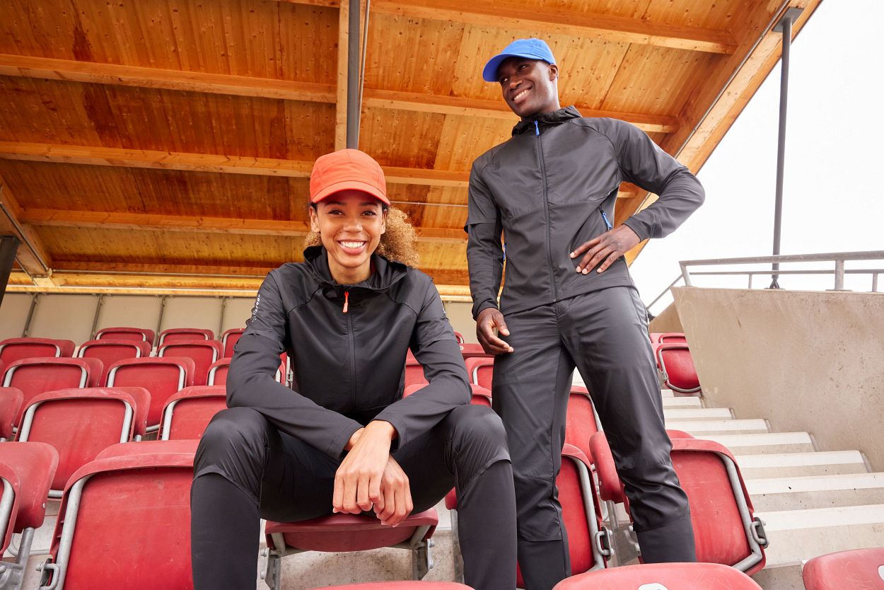 Men's Running Jacket "JN1390" in Black, Größe 3XL - Daiber