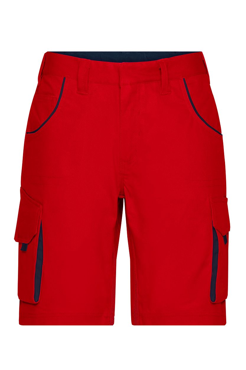 Workwear Bermudas - COLOR - "JN872" in Red/Navy, Größe 62 - Daiber