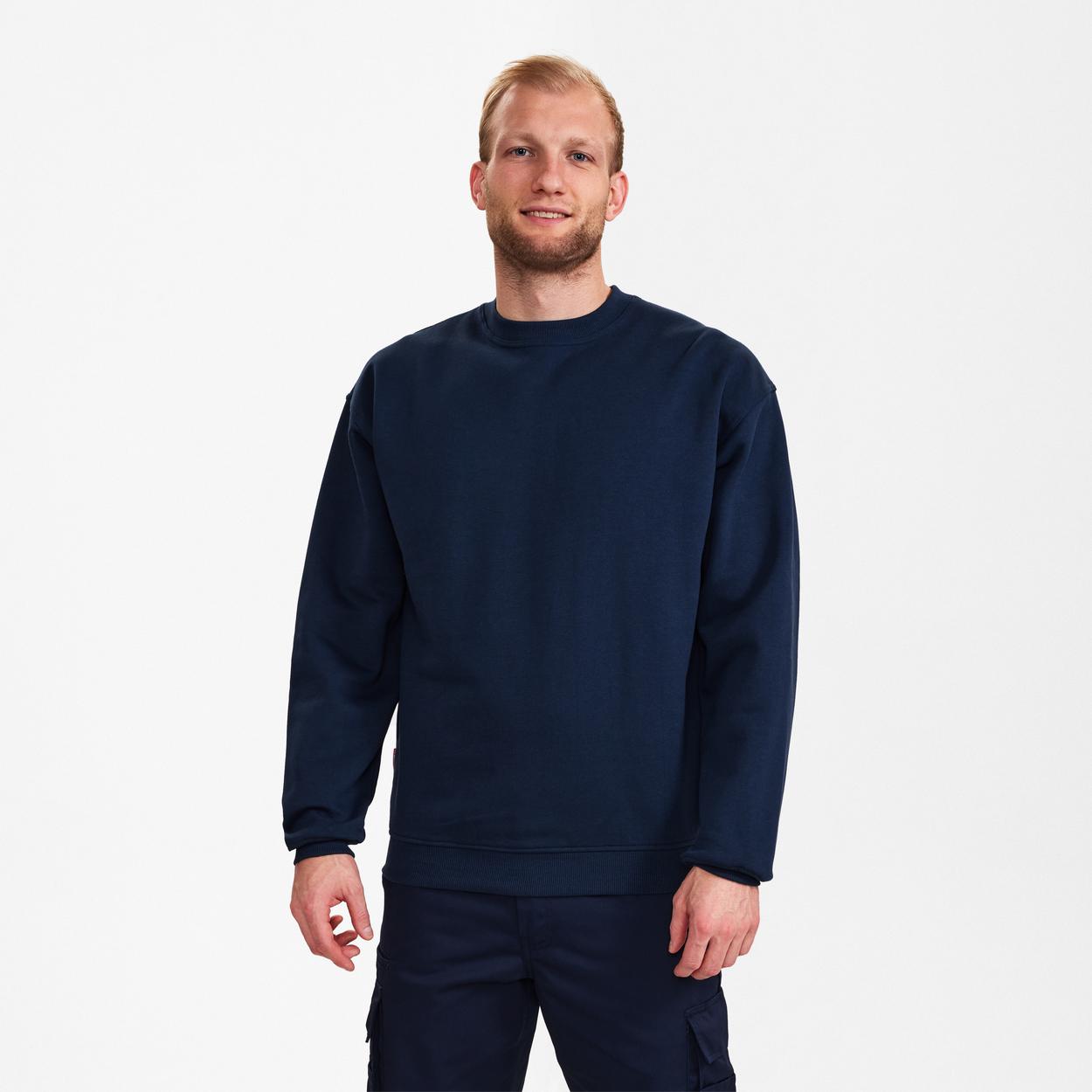 ENGEL Extend Sweatshirt in Blue Ink, Größe XS