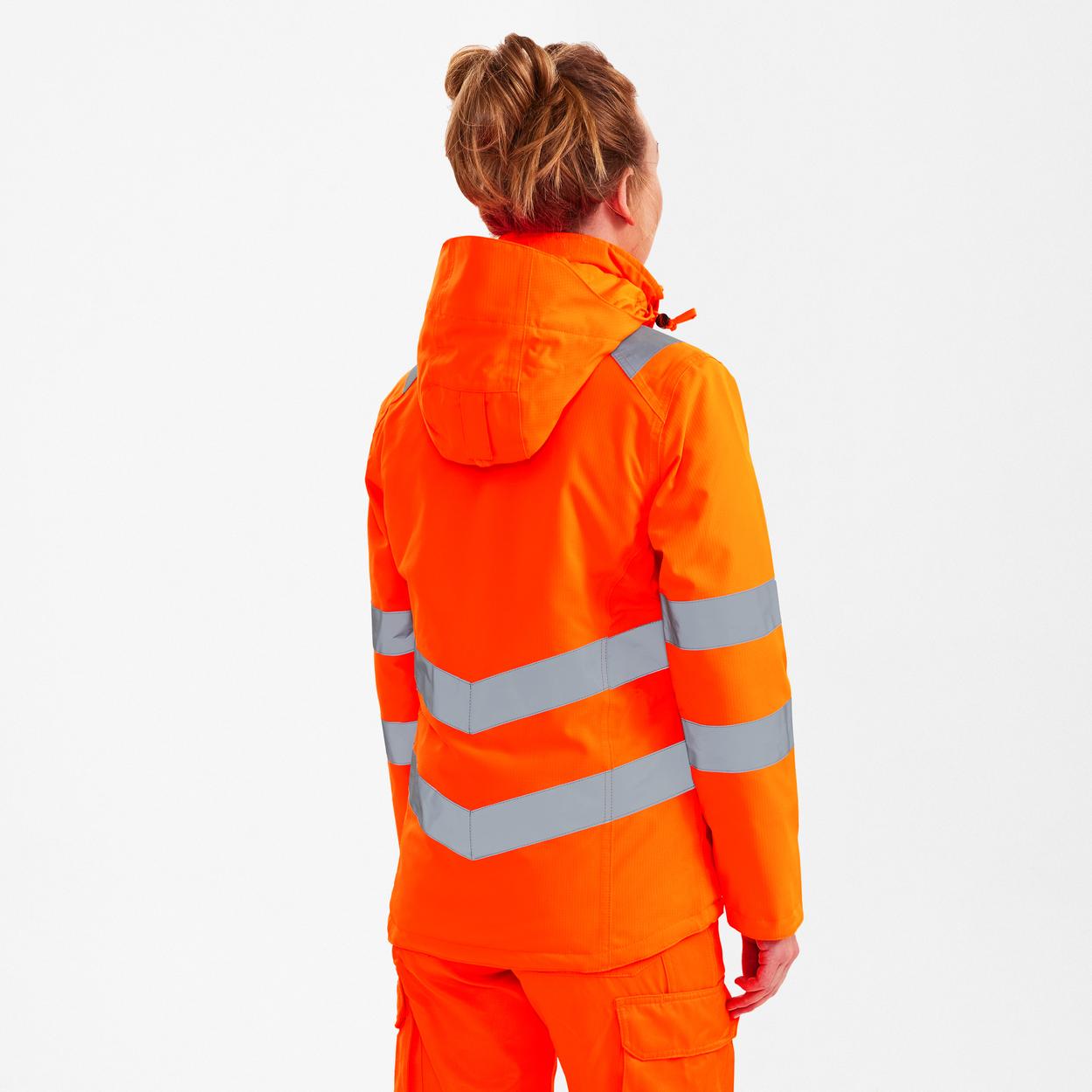 ENGEL Safety Damen Winterjacke in Hi-vis Orange, Größe XS
