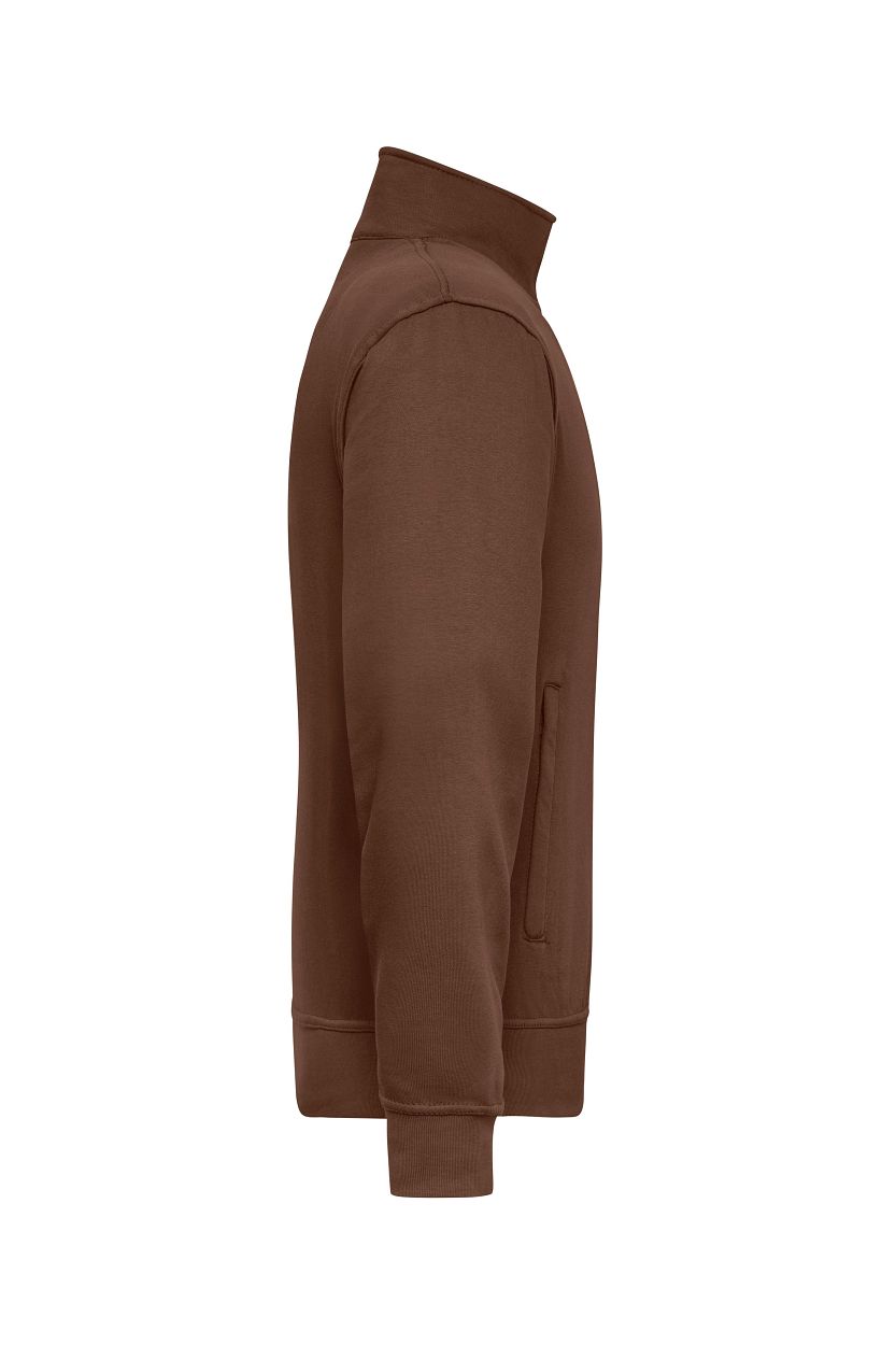 Workwear Sweat Jacket "JN836" in Brown, Größe 6XL - Daiber