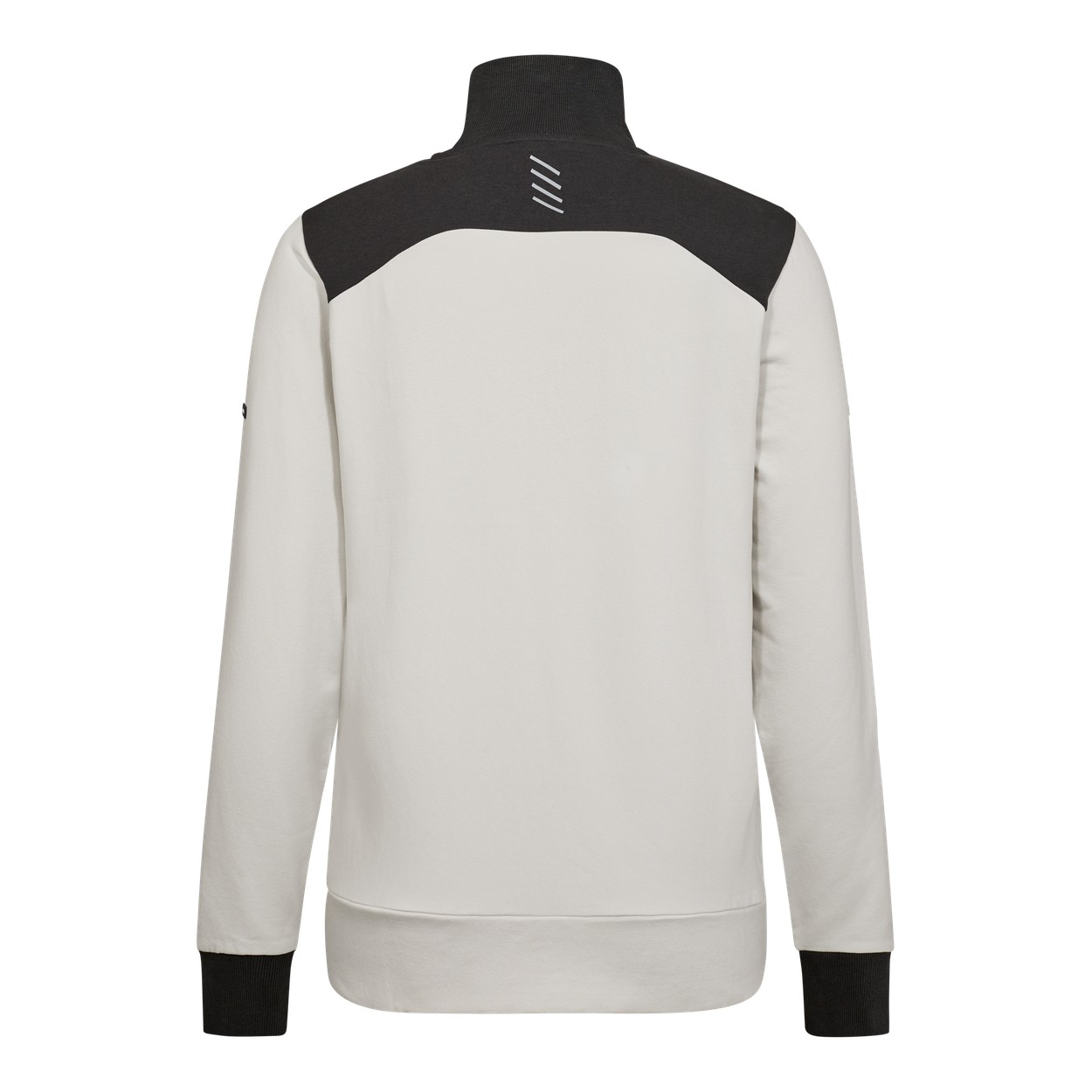 ENGEL Entire Damen Sweatcardigan mit Kragen in Bone White / Anthracite Grey, Größe XS