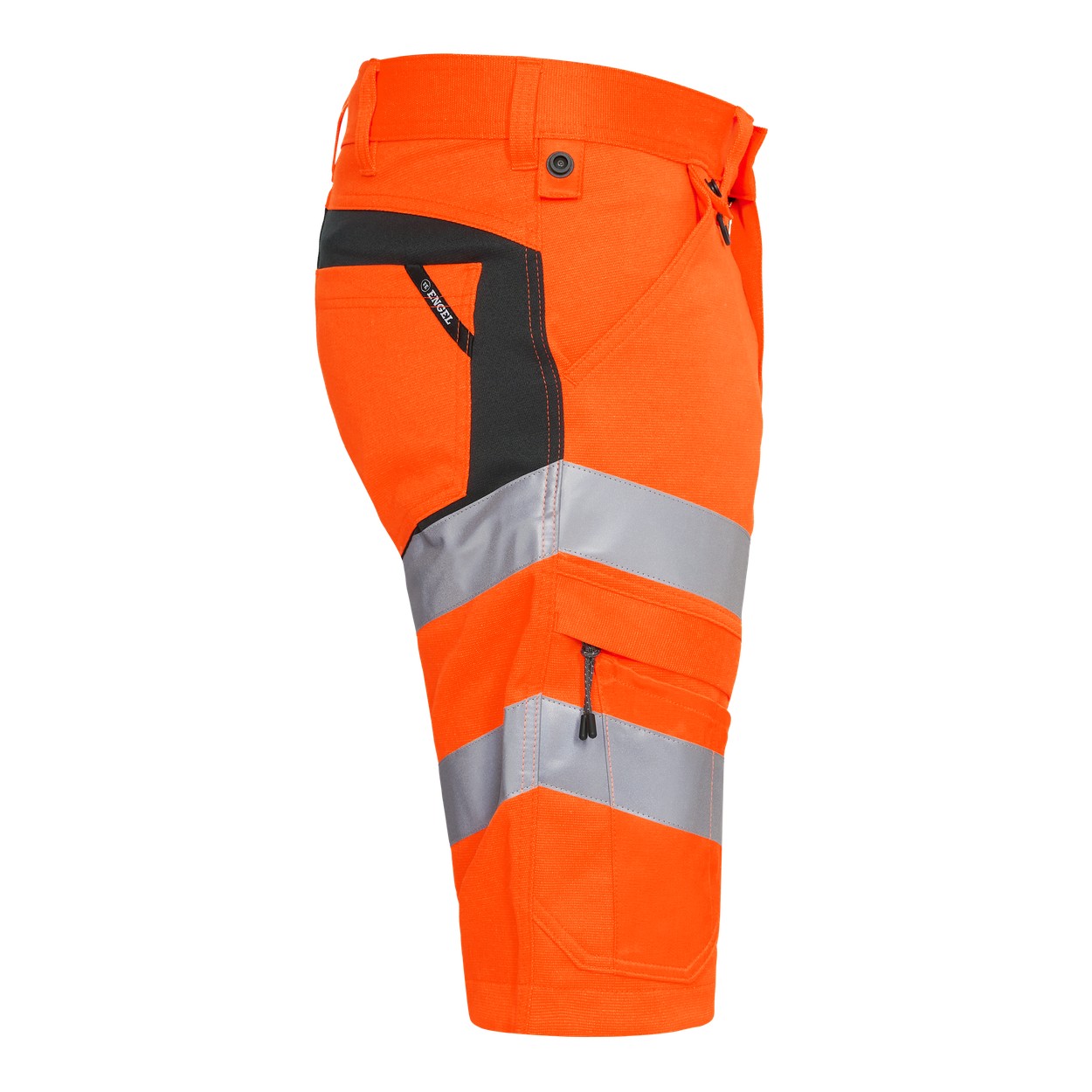 ENGEL Safety Arbeitsshorts mit 2-Wege-Stretch in Orange/Anthrazit Grau, Größe 54