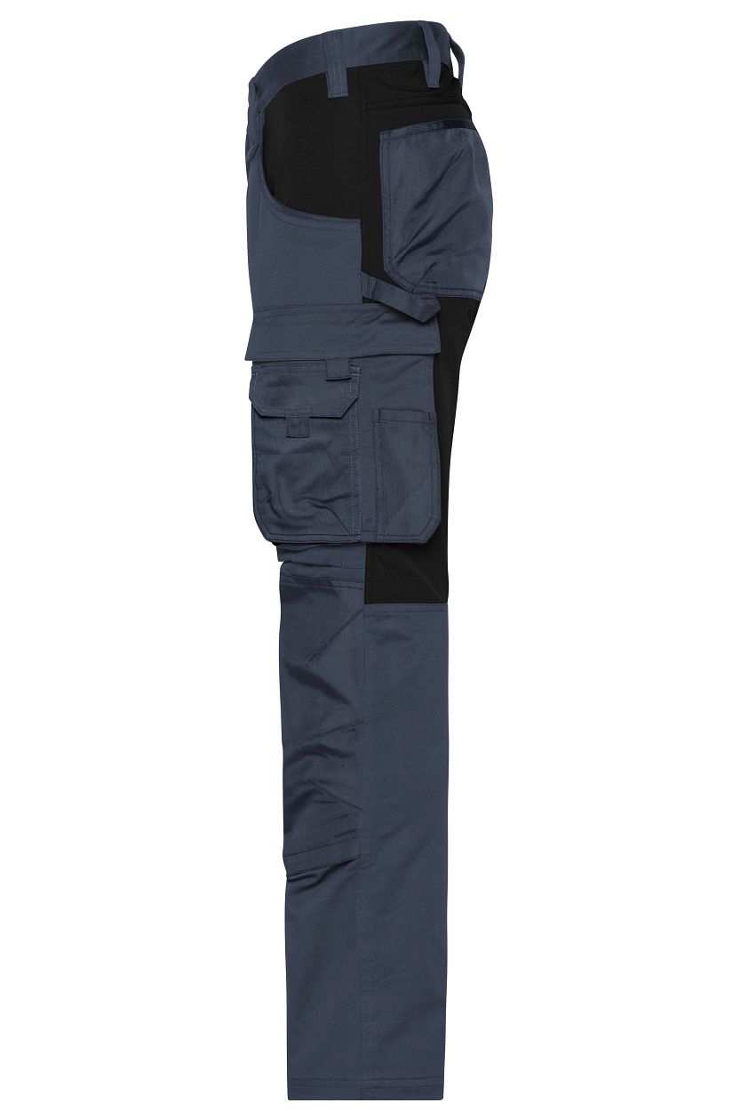 Workwear Stretch-Pants Slim Line GRS "JN1812" in Carbon/Black, Größe 110 - Daiber