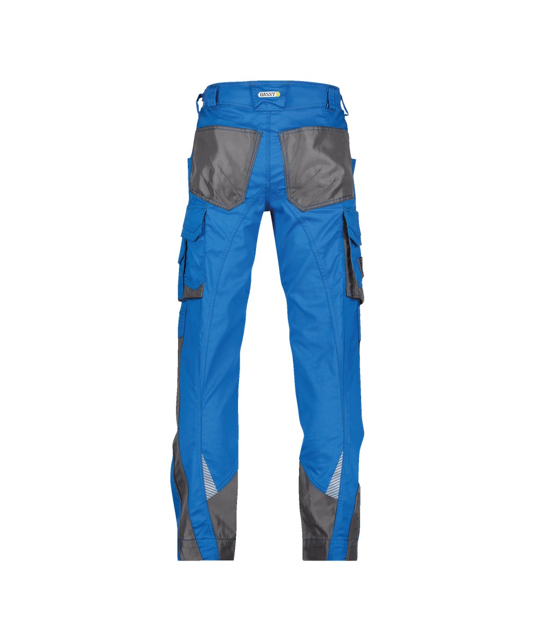 Arbeitshose mit Kniepolstertaschen "DASSY® Nova" in AZURBLAU/ANTHRAZITGRAU, Größe 58 - kurzer Schritt PESCO63