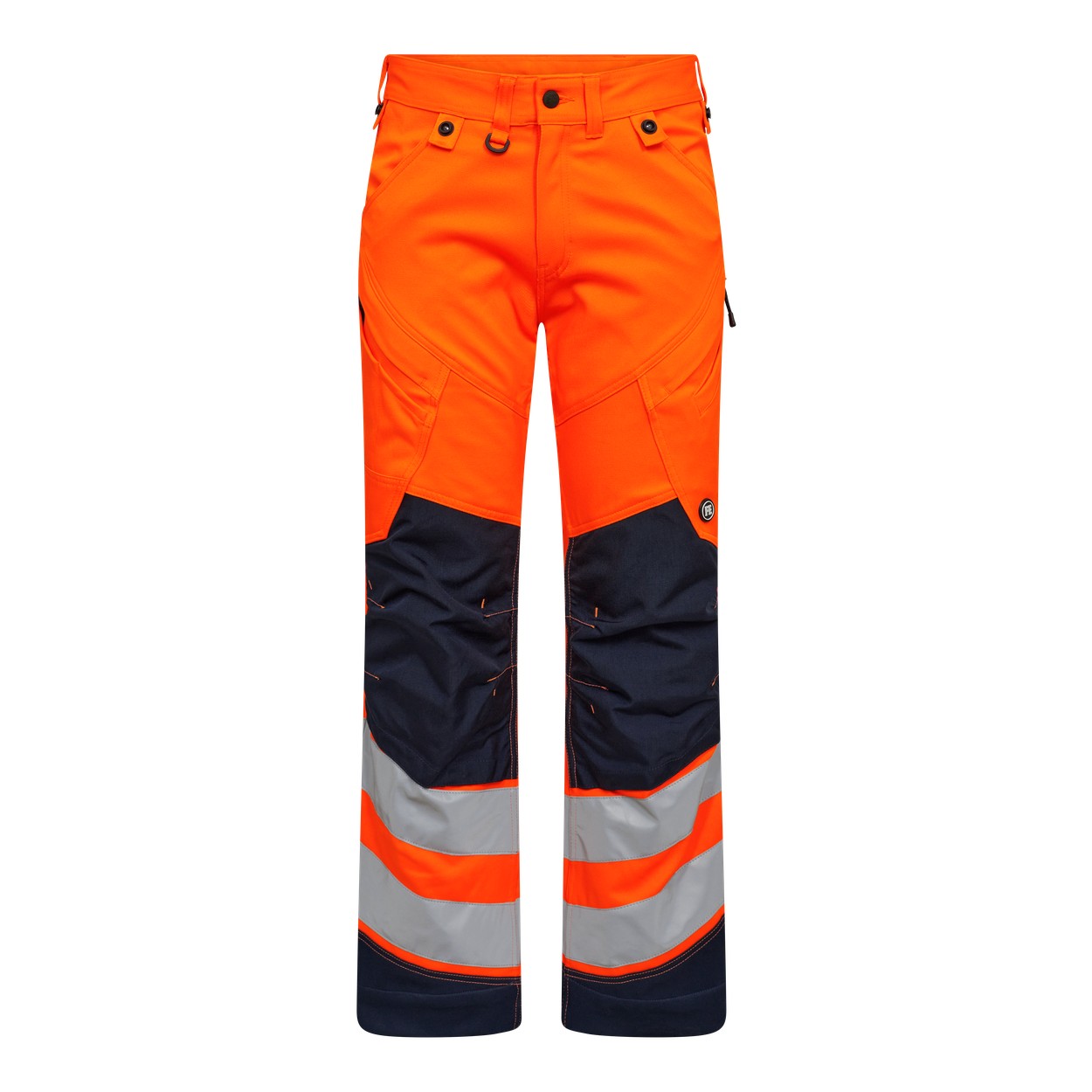ENGEL Safety Arbeitshose mit 2-Wege-Stretch in Orange/Blue ink, Größe 26