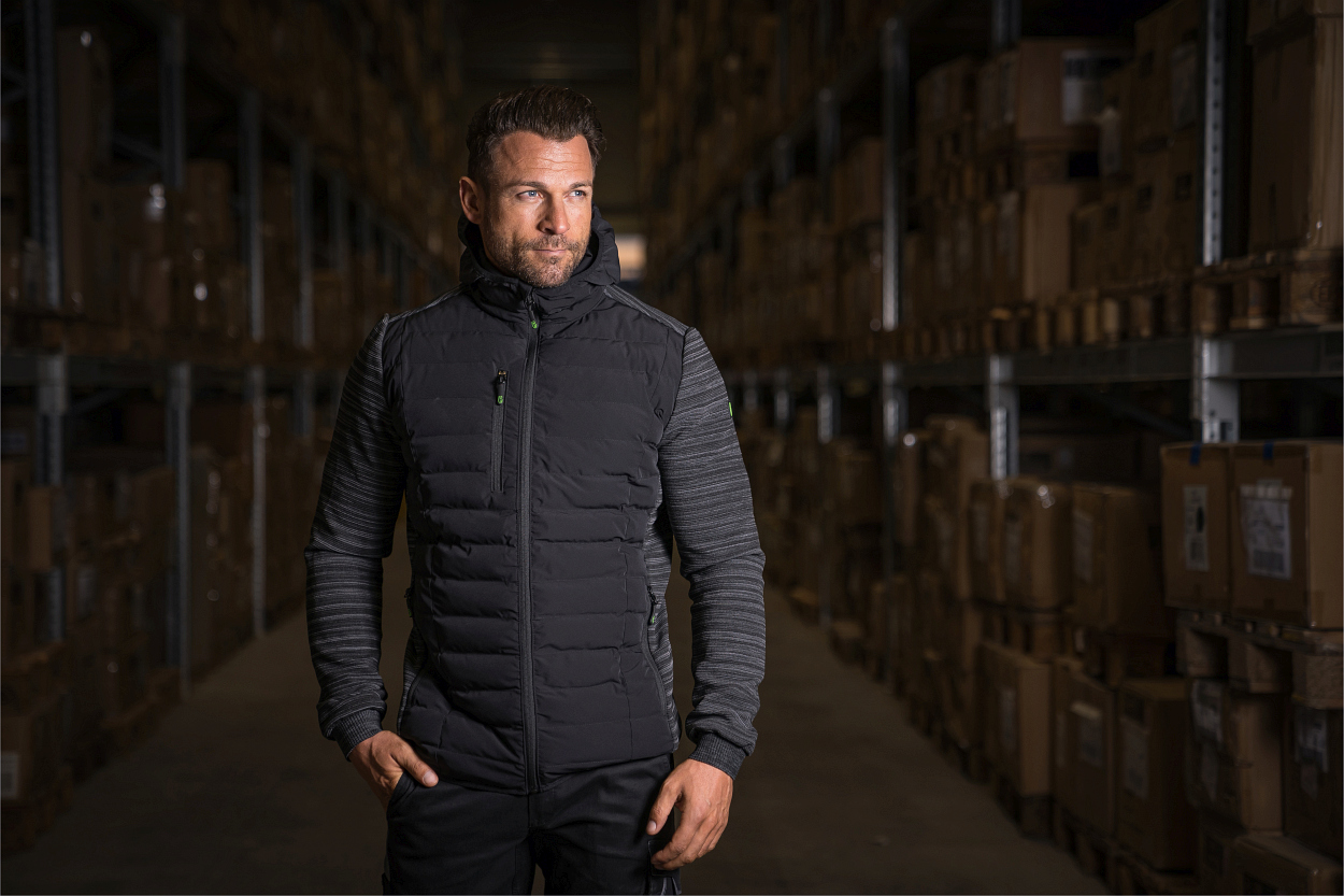 Herren Hybridjacke Casual Line Schwarz CAHYJ, Gr. 2XL von Leibwächter