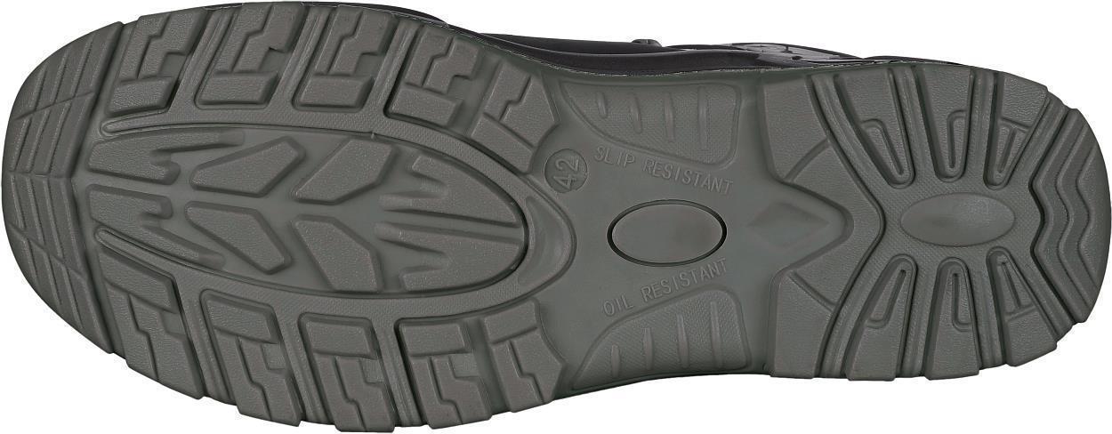 Halbschuh L3122 Leipzig in Schwarz/Grau, Gr. 48 von Leibwächter