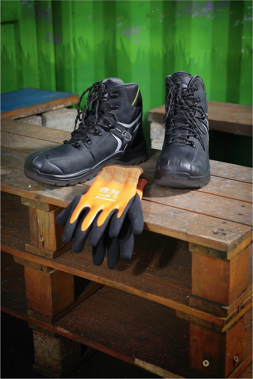 Stiefel niedrig L6125 Prag in Schwarz, Gr. 48 von Leibwächter