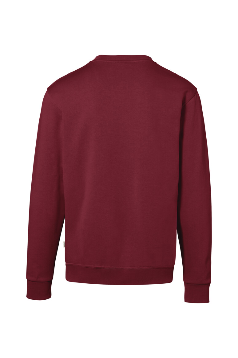 HAKRO 570 Sweatshirt Bio-Baumwolle GOTS in weinrot, Größe XL
