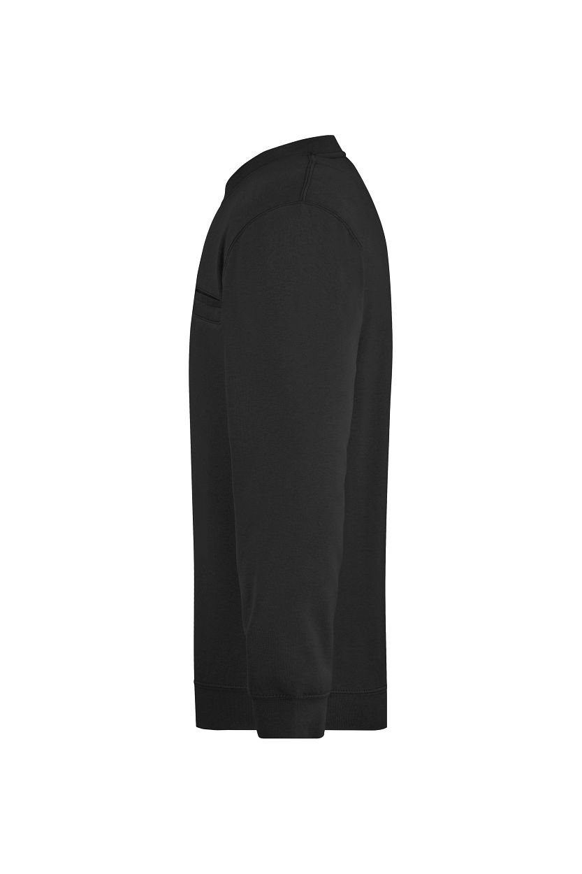 Men's Round Sweat Pocket "JN924" in Black, Größe 3XL - Daiber