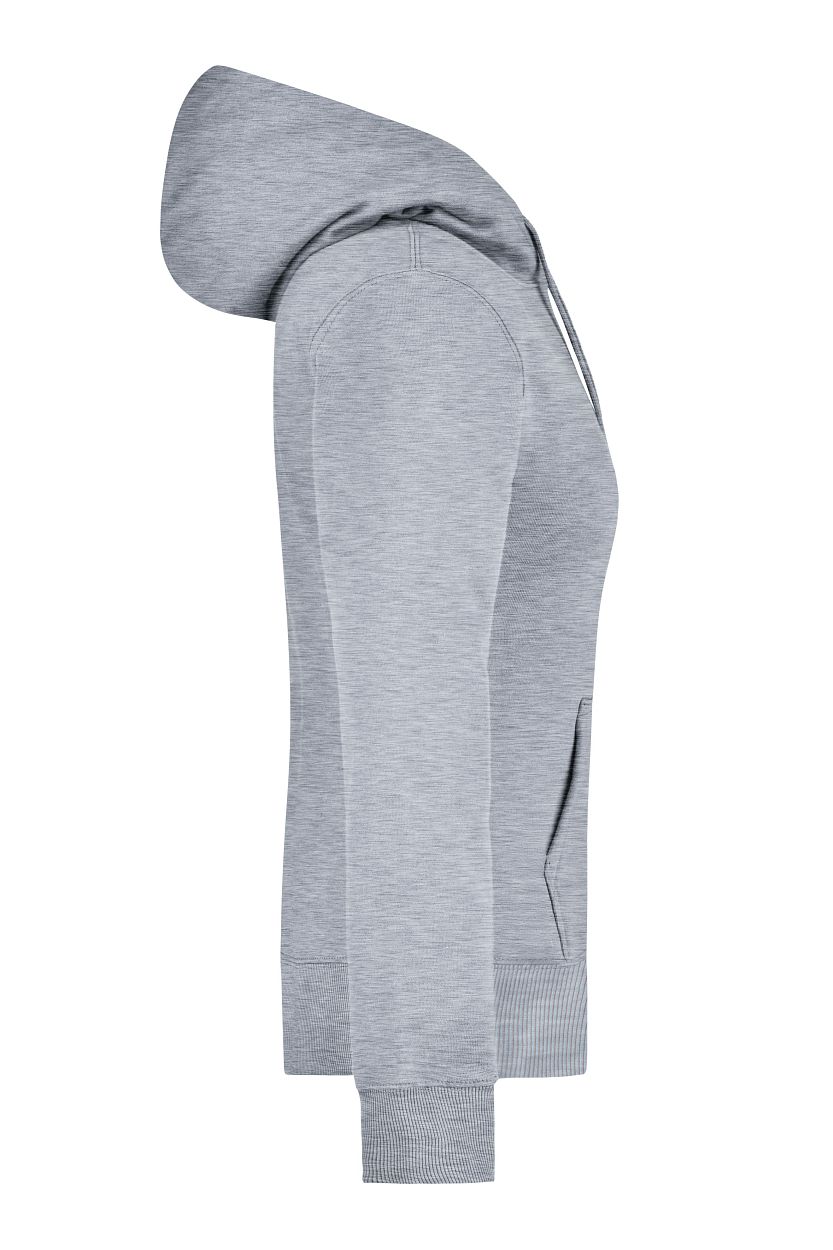 Ladies' Hooded Sweat "JN051" in Grey-Heather, Größe 2XL - Daiber