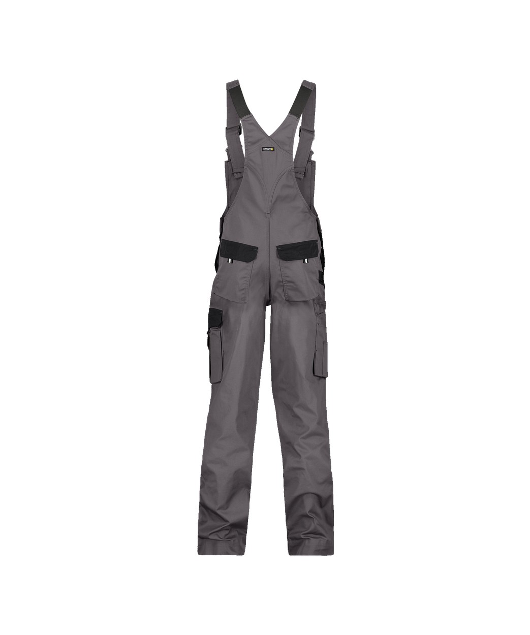 Zweifarbige Arbeitslatzhose mit Kniepolstertaschen "DASSY® Versailles" in ZEMENTGRAU/SCHWARZ, Größe 58 - langer Schritt PESCO61